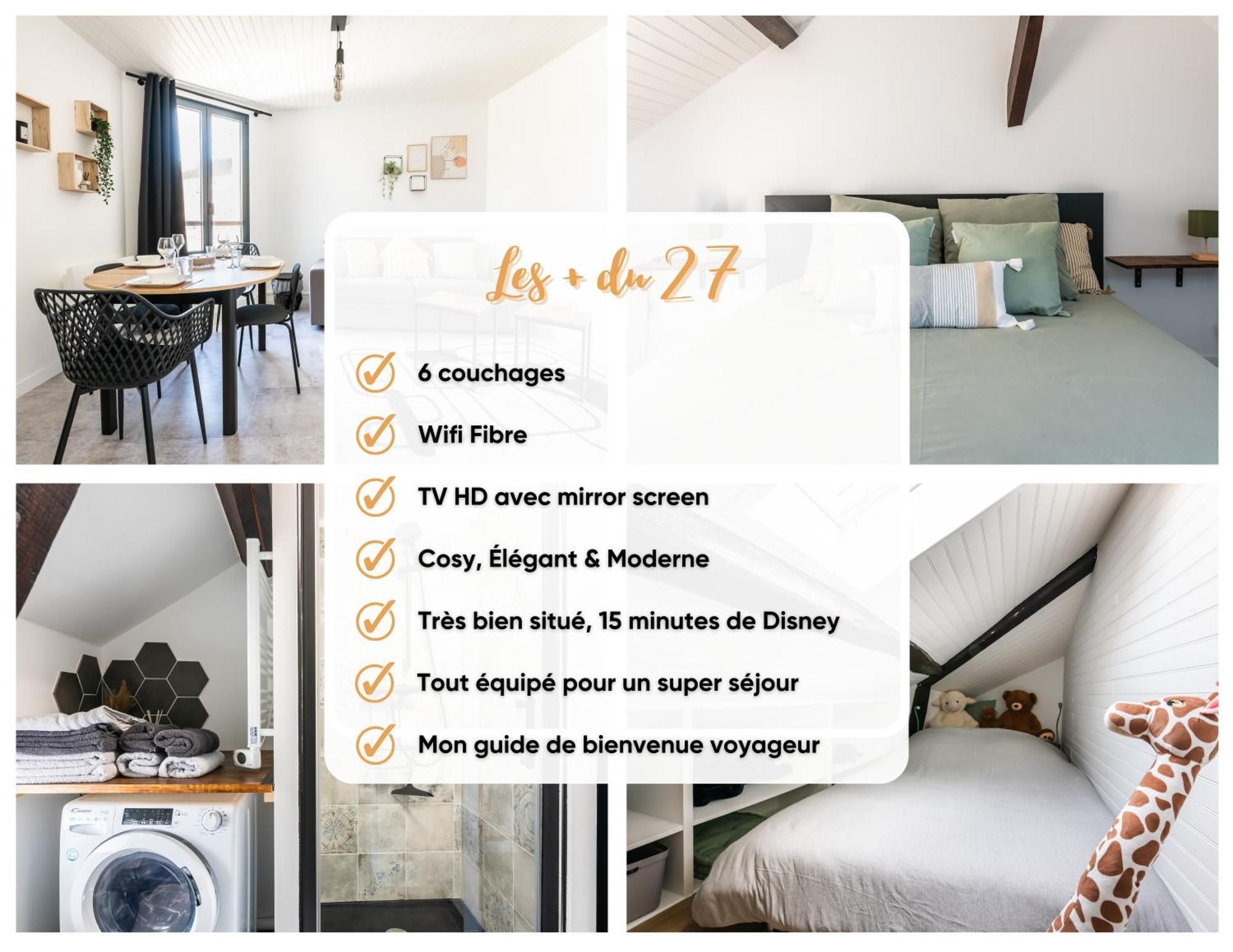 Le 27 - Appartement Cosy - Disney 15Min 크레시라샤페어 외부 사진